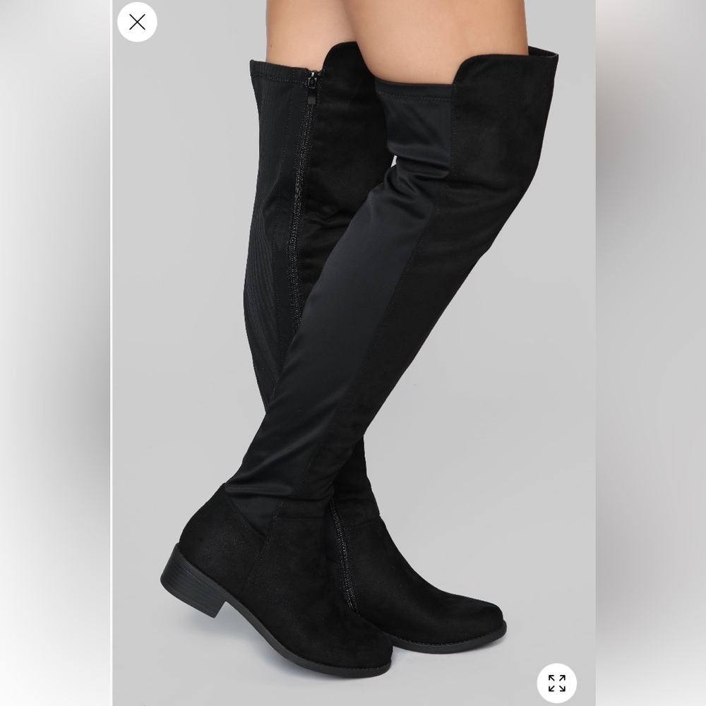 BRAND NEW BLACK THIGH HIGH BOOTS